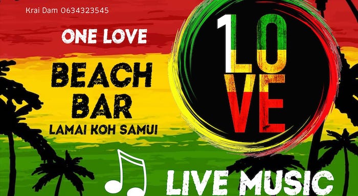 Reggae Bars Koh Samui - One Love Beach Bar Lamai