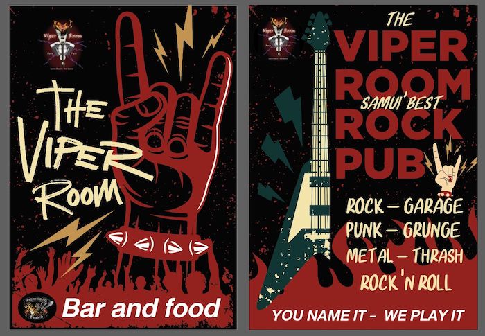 Viper Room Rock Pub in Lamai, Koh Samui - rock, metal, punk, grunge, thrash, garage and more