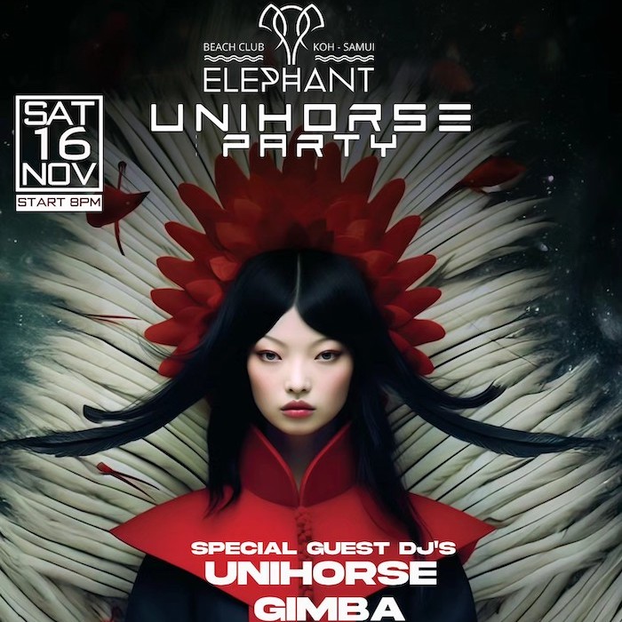 Unihorse Party @ Elephant Beach Club Chaweng November 16th