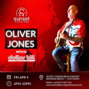 Oliver Jones at Secret Garden Beach Resort Koh Samui April 4 2025